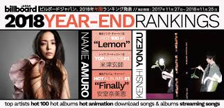Billboard Japan Releases Its Year End Charts For 2018