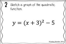 Quadratic Transformations Task Cards Quadratics Algebra Activities High School Task Cards
