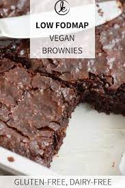 Low Fodmap Vegan Brownies Extra Fudgy Gluten Free And Lactose Free Recipe Fodmap Dessert Recipe Fodmap Baking Fodmap Snacks