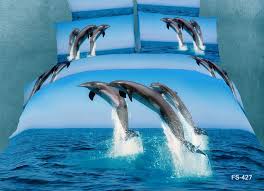 Dolphins 3d Bedding Set Animal Print Bedding Dolphins King Duvet Cover Sets