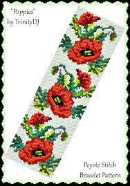 October 20, 2018 by admin. Poppies Bracelet Bead Patterns Com Beaded Flowers Patterns Bead Weaving Patterns Peyote Patterns