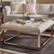 Solene Square Base Ottoman Coffee Table Champagne Gold By Inspire Q Bold On Sale Overstock 13470917