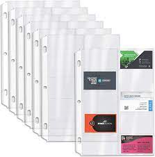 Find & download the most popular business card vectors on freepik free for commercial use high quality images made for creative.business card vectors. Buy 50 Box Clear Heavyweight Business Card Sleeve Pages Refill Pages 10 Pockets Per Sheet 3 Ring Business Card Binder Sheets By Better Office Products 50 Count Online In Indonesia B07nqtpq27