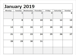January 2019 Calendar In Spanish 2019 Calendar Calendar January