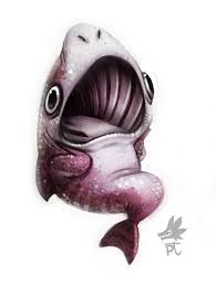Cryptid Creations Basking Shark Shark Art Animal Drawings Animal Caricature