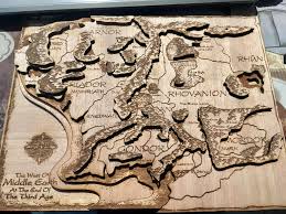 Experiment Are Taking Place Middle Heart 3d Wooden Map Work In Progress Giga Lab Wooden Map Wooden Art Map Poster