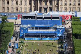 All fan zones open on 15 january and close after the final on 31 january 2016. Live From Euro 2016 Behind The Studio Operation At The Champ De Mars Fanzone