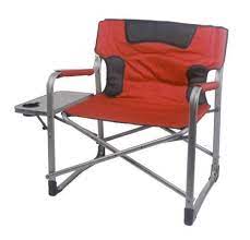 red ozark trail 500lb xxl director camping chair in outdoor heavy duty sturdy outdoor folding chairs camping furniture camping chairs
