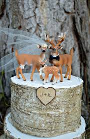 Deer Family Wedding Cake By Morganthecreator On Etsy 44 50 Country Wedding Cakes Family Wedding Cake Toppers Deer Wedding