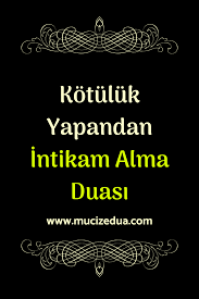 kotuluk yapandan intikam almak icin dua islam dua pattern
