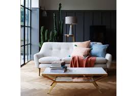 Luxe Diamond Coffee Table Three Seater Sofa Home Decor Timber Wall Panels