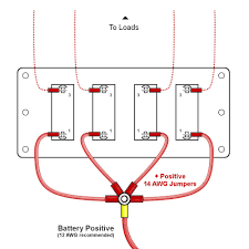 How to wire 12v camper lights to a battery. 12v Switch Panel Wiring Diagram