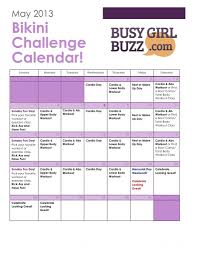 45 Day Bikini Challenge Workout Schedule Busy Girl Buzz