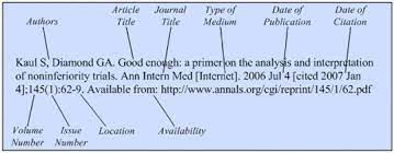 Apr 04, 2021 · to cite an image you found online, use the image title or a general description in your text, and then cite it using the first element in the works cited entry and date. Journals On The Internet Citing Medicine Ncbi Bookshelf