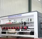 High Speed Corrugated Sheet Cardboard Carton Box Making Folder Gluer  Stitching Machine