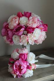 We scout the market for the best flowers available and designed a very large collection of bouquets for our. Pink And White Silk Wedding Flowers With Bling Silk Wedding Flowers And Bouquets Online Love Is Blooming