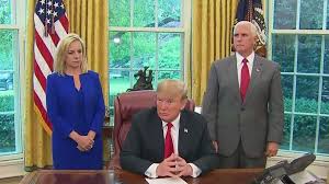 President Trump And Vice President Pence Speak After Trump Signs Executive Order To Let Immigrant Families Stay Together Nbc Nightly News Trump Sign Let It Be
