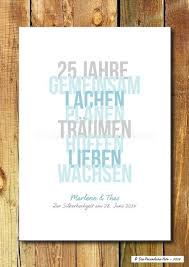 Alles gute wünsch ich euch an eurem hochzeitstag. Druck Wandbild Geschenkidee Zum 25 Hochzeitstag Von Die Personliche Note Auf Dawanda Com Geschenkideen Silberhochzeit Silberhochzeit Geschenk Silberhochzeit