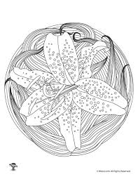 We have chosen the best lily coloring pages which you can download online at mobile, tablet.for free and add new coloring. Lily Mandala Adult Coloring Page Woo Jr Kids Activities