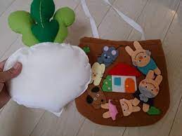 大きなかぶのシアター 手作りおもちゃ フェルト エプロンシアター 手作りおもちゃ