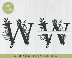 Download Pin By Tehressa Espinoza On Cricut In 2021 Monogram Svg Floral Letters Cricut