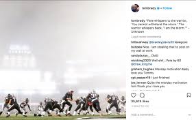 I see the storm coming, and i know that his hand is in it. Spencer Buell On Twitter The I Am The Storm Quote Tom Brady Just Instagrammed Was Also On An Inspirational Poster At Trump Tower Https T Co Ybp8nq6ktr Https T Co Arn6v5sshe