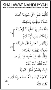 Teks Sholawat Nahdliyyah Arab Latin Dan Artinya Karya Kh Hasan Abdul Wafi