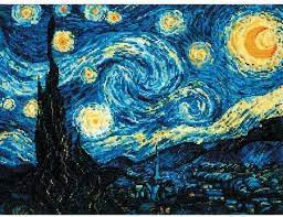 Antique white nursery time afghan with anchor or dmc floss. Riolis Starry Night After Van Gogh Painting Cross Stitch Kit 123stitch
