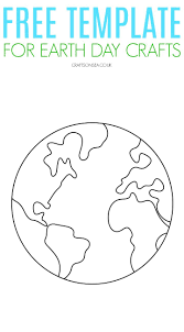 Earth Template Free Printable Pdf Earth Day Crafts Earth For Kids Earth Craft
