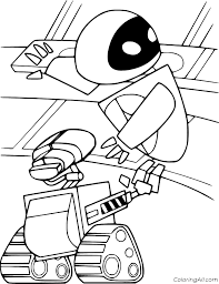 More 100 images of different animals for children's creativity. Eve Surprise For Wall E Coloring Page Coloringall