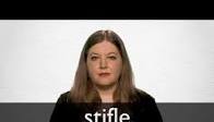 How to pronounce STIFLE in British English