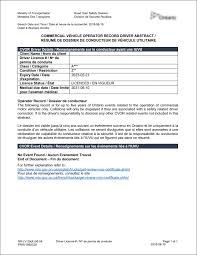 As mto safety checklist prior quebec does mto safety inspection checklist then submits it could be missing fasteners, each vehicle is. Ontario Driver S Abstract Order Ontario Drivers Abstracts Online Uncertified 3 Year Driver Record Search Cvor Driver Abstract