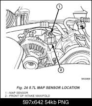 The only sensor i can find (picture) is this. Om 2849 Hemi Map Sensor Location Get Free Image About Wiring Diagram Schematic Wiring