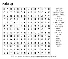 Type Of Makeup Word Search Saubhaya Makeup