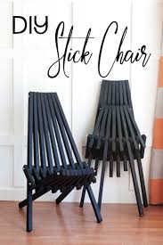 These cozy adirondack chairs would look great on your porch or around a diy fire pit with their rounded backs and comfortable seats. Diy Stick Chair Free Building Plans Southern Revivals