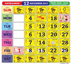 To print the calendar click on printable format link. Takwim Persekolahan Cuti Perayaan Cuti Umum Bagi Tahun 2017
