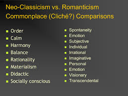Arts and the music of the later eighteenth century has often been described as classical, a term that is problematic for several. Neo Classicism Vs Romanticism