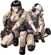 Valmet And Koko Jormungand Anime Military Anime Comics Mecha Anime