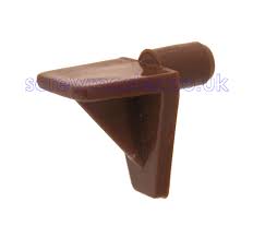 5 out of 5 stars. 4 Brown Plastic Shelf Supports 5mm Peg For Adjustable Shelves