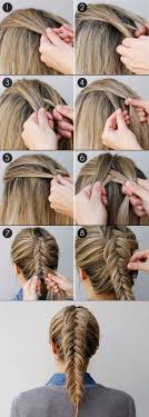 Fishtail braid hairstyles, indian actress in fishtail braid, bollywood actress in fishtail braid, samantha, kajal aggarwal fishtail braid hairstyle: How To Fishtail Braid Your Own Hair Hairstyle Ideas Calgary Edmonton Toronto Red Deer Lethbridge Long Hair Styles Braiding Your Own Hair Hair Styles