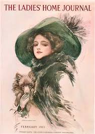 Ladies Home Journal 1913 02 Magazine Cover Dog Magazine Cover Art