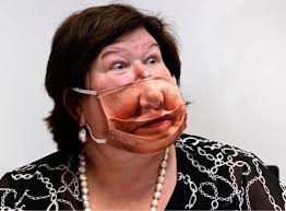 A health minister is the member of a country's government typically responsible for protecting and promoting public health and providing welfare and other social security services. Maggie De Block Who Is The Minister Of Health In Belgium Wore A Mask Like This Facepalm