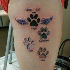 Paw print tattoo /jungle tattoo / african animals / temporary tattoo / tribal /custom tattoos strugglingscotsman. 65 Best Paw Print Tattoo Meanings And Designs To Appreciate Your Pets Pawprint Tattoo Print Tattoos Dog Tattoos