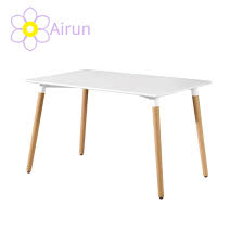 Chine Cheap Mdf Table A Manger En Bois Blanc Pour Les Meubles De Salle A Manger Acheter Meubles De Salle A Manger Sur Fr Made In China Com