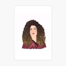 Www.pinterest.com drawing of a boy with curly hair this is not my drawing. Beautiful Curly Hair Bored Girl Drawing Poster By Imanitasong Redbubble