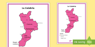 C'è un detto italiano che dice la bellezza è. Scuola Primaria La Calabria Cartina Politica Teacher Made