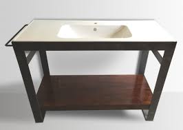 industrial steel vanity modern and