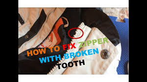 There are a few missing teeth in sleeve zippers, too, but they still work. How To Fix A Zipper With A Broken Tooth Youtube