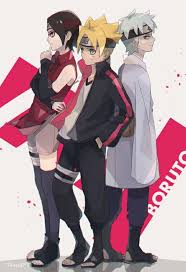 Team Boruto Animasi Ilustrasi Karakter Gambar Anime