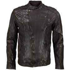 Mens Brown Slim Fit Nz Lambskin Leather Biker Jacket Jamie Leather Jacket Jackets Men Fashion Mens Jackets
